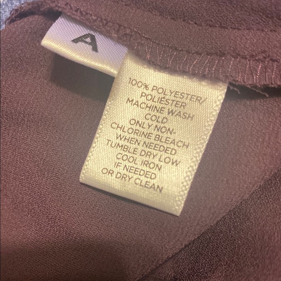 Purple Relaxed Long Sleeve Blouse - Picture 8 of 8